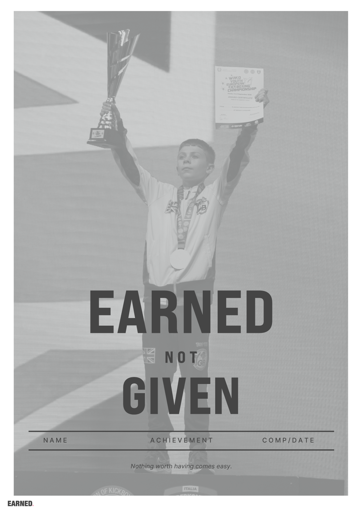 EARNED. Not Given