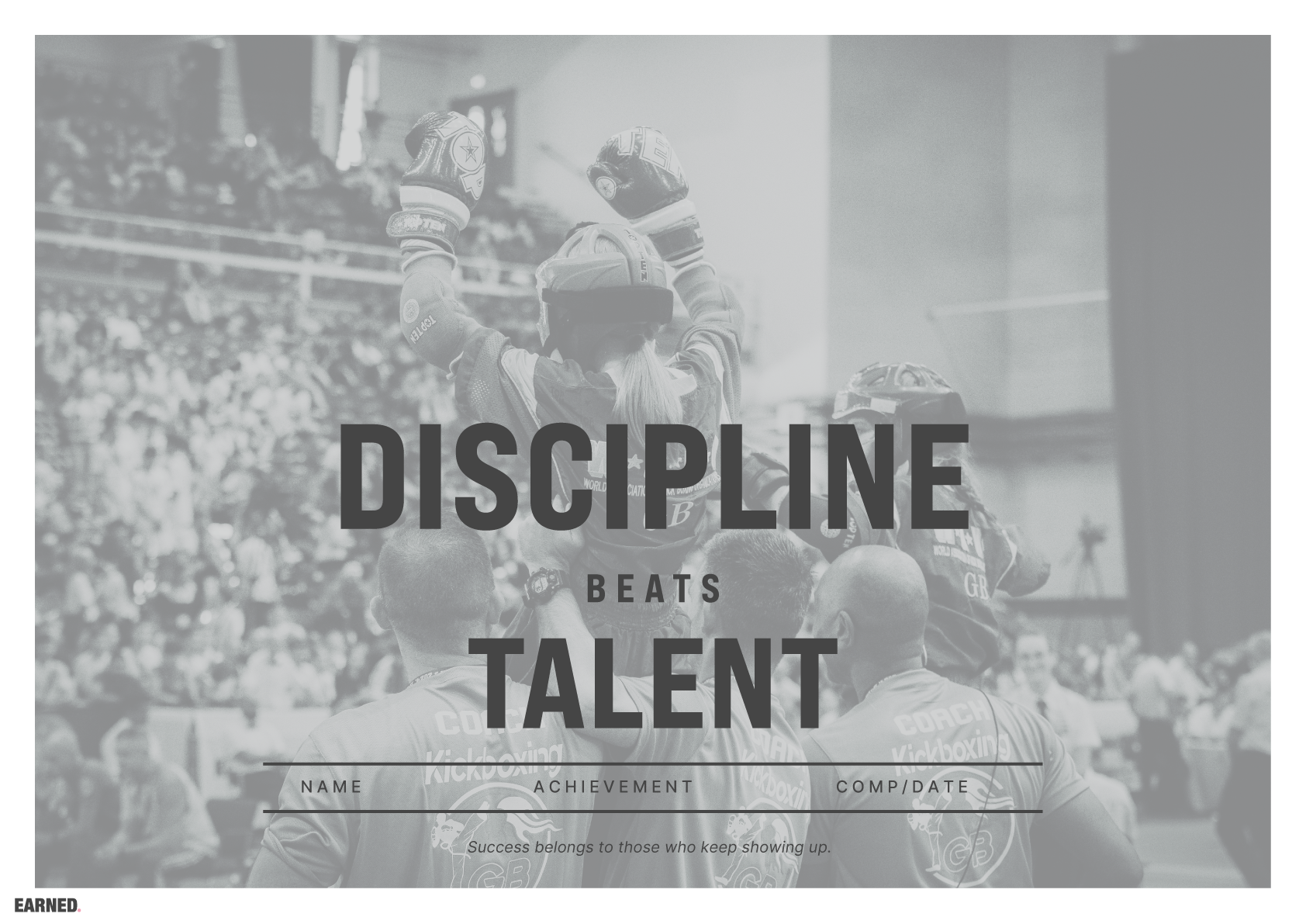 DISCIPLINE. Beats Talent