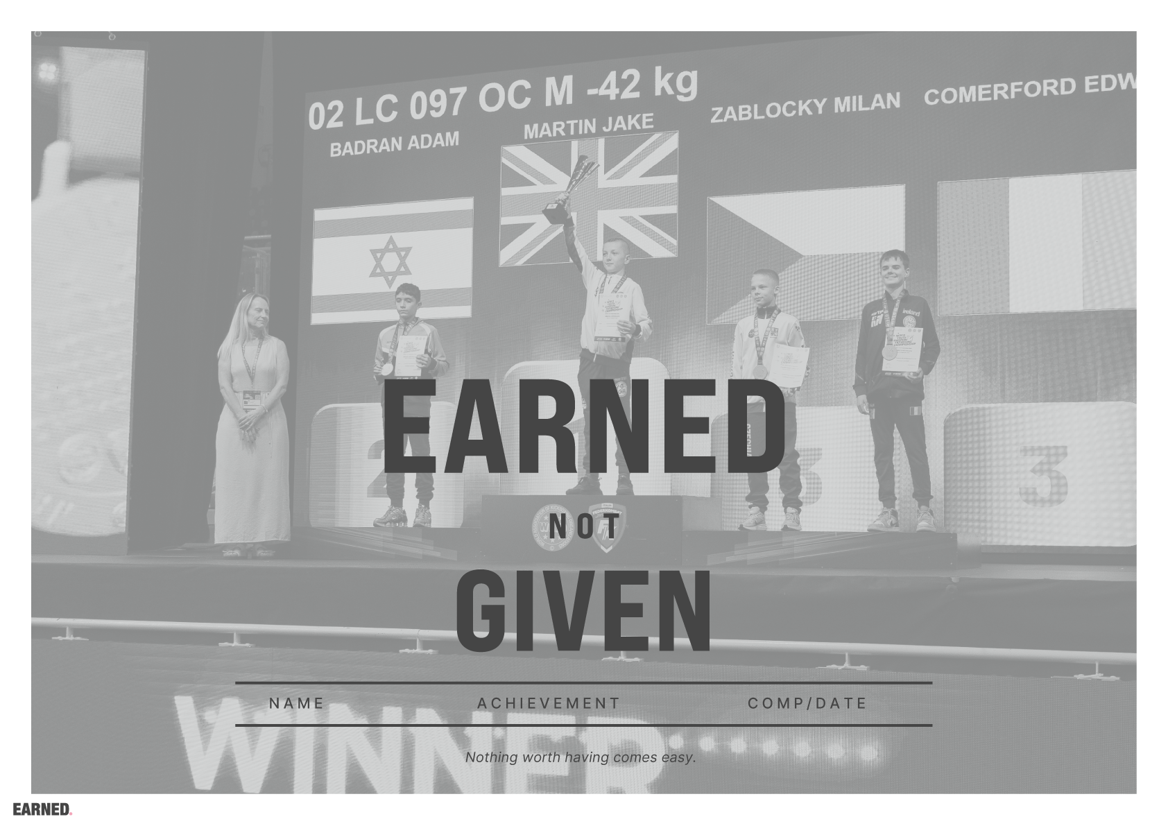 EARNED. Not Given